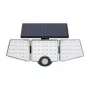 LEPRO WL4000 Saules lampa – 4000LM, IP65, 18W Saules panelis ar kustības sensoru un tālvadības pulti, 5M kabelis