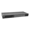 LevelOne GEU-2432 24 portu Gigabit Ethernet komutators, 4 režīmu DIP slēdzis, 19 collu statīva montāža, nevadāms, metāla korpuss