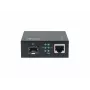LevelONE GVM-2000 Smart Gigabit RJ45–SFP mediju pārveidotājs, saderīgs ar 19 collu statīvu, 10/100/1000 Mbps