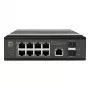 LevelOne industriālais PoE+ slēdzis 8x 2.5G PoE, 2x 1G, 2x 10G SFP+ augšupielādes, nevadāms, DIN-sliedes, IP30
