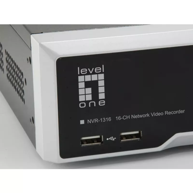 LevelOne NVR-1612 16 kanālu 12MP 4 slotu tīkla video ierakstītājs