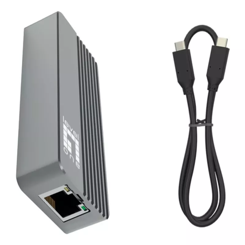 LevelOne USB-0410 USB 3.2 Gen 1 Type-A uz Gigabit Ethernet adapteris