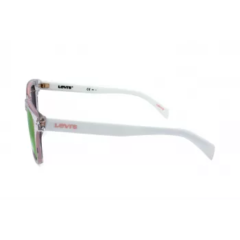LEVI'S LV-1002-S-900 Unisex taisnstūra saulesbrilles Melnas/Pelēkas 53mm
