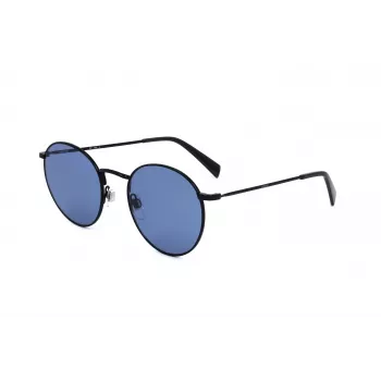 LEVI'S LV-1005-S-08A Unisex saulesbrilles - Klasisks taisnstūra acetāta rāmis - UV400 pelēkas polikarbonāta lēcas - 52/21/145 mm