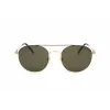 LEVI'S LV-1013-S-J5G Unisex taisnstūra saulesbrilles - melns rāmis, pelēkas lēcas, 54 mm