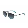 LEVI'S LV-1018-S-807 Unisex saulesbrilles, melns rāmis, pelēkas lēcas, 59 mm