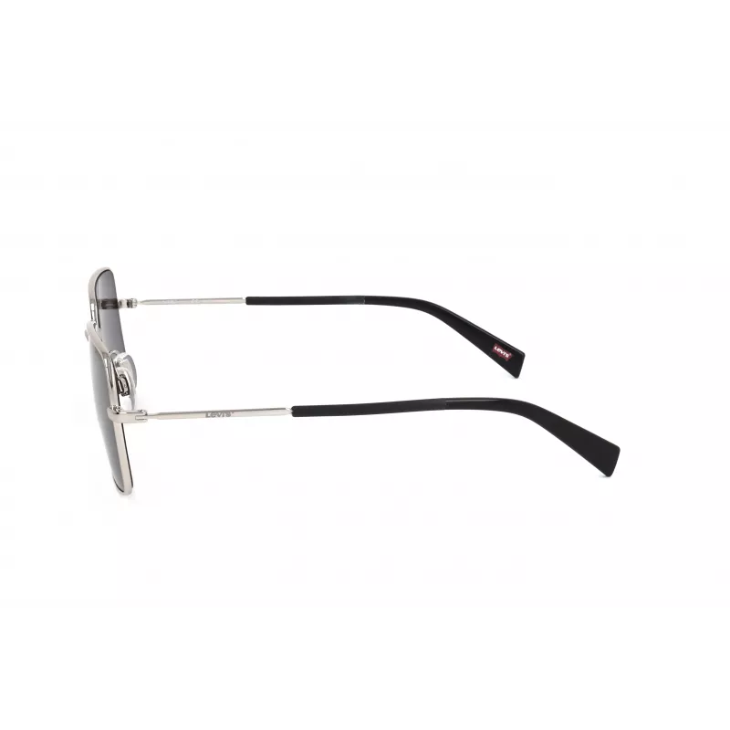 LEVI'S LV-1019-S-IR Unisex Saulesbrilles - Melns Rāmis, Pelēkas Lēcas, 57mm
