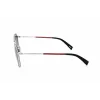 Levi's LV-1021-S-RD Unisex saulesbrilles - melns rāmis, pelēkas lēcas, 58 mm