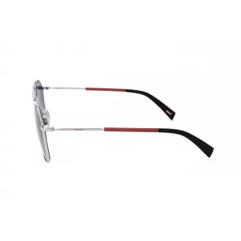 Levi's LV-1021-S-RD Unisex saulesbrilles - melns rāmis, pelēkas lēcas, 58 mm