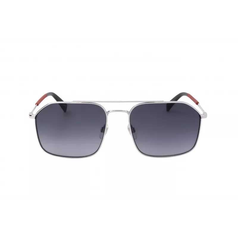 Levi's LV-1021-S-RD Unisex saulesbrilles - melns rāmis, pelēkas lēcas, 58 mm
