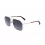 Levi's LV-1021-S-RD Unisex saulesbrilles - melns rāmis, pelēkas lēcas, 58 mm