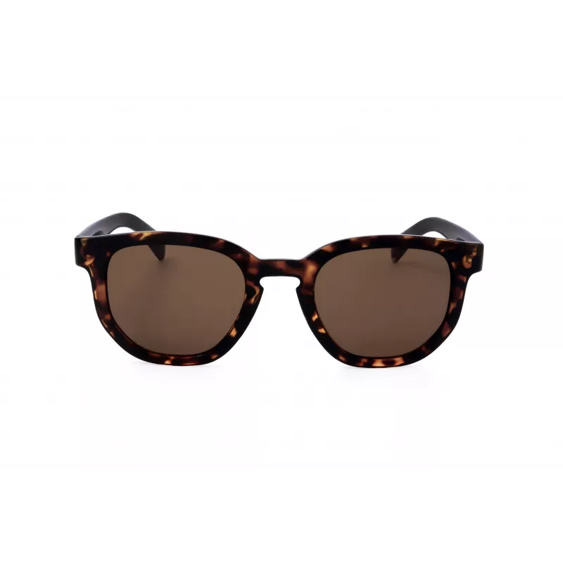 LEVI'S LV-1022-S-086 Unisex taisnstūra saulesbrilles - Havana rāmis, brūnas lēcas, 51 mm