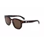 LEVI'S LV-1022-S-086 Unisex taisnstūra saulesbrilles - Havana rāmis, brūnas lēcas, 51 mm