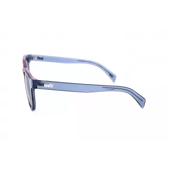 LEVI'S LV-1022-S-PJP Unisex taisnstūra saulesbrilles - Havana acetāta rāmis, zaļas polarizētas lēcas, 51 mm