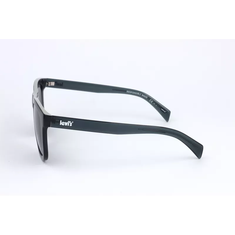 LEVI'S LV-1023-S-PJP Unisex Polarizētas Saulesbrilles - Melns/Pelēks Rāmis, Pelēka Lēca, 53mm