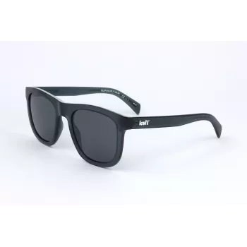 LEVI'S LV-1023-S-PJP Unisex Polarizētas Saulesbrilles - Melns/Pelēks Rāmis, Pelēka Lēca, 53mm