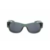 LEVI'S LV-1033-S-1ED Unisex taisnstūra saulesbrilles - Melns rāmis Pelēkas lēcas 53mm