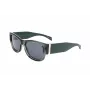 LEVI'S LV-1033-S-1ED Unisex taisnstūra saulesbrilles - Melns rāmis Pelēkas lēcas 53mm