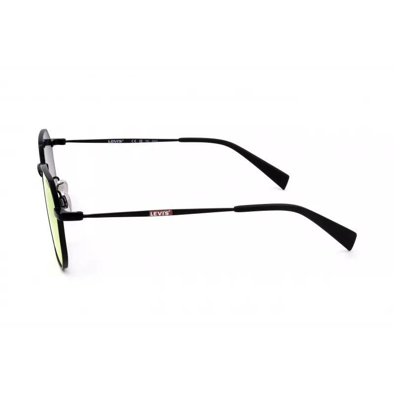 LEVI'S LV-1035-S-003 Unisex saulesbrilles, melns rāmis, pelēkas lēcas, 51/22/140 mm