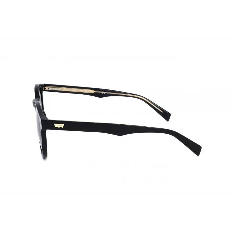 LEVI'S LV-5005-S-807 Vīriešu saulesbrilles Melns rāmis Pelēkas lēcas 50mm