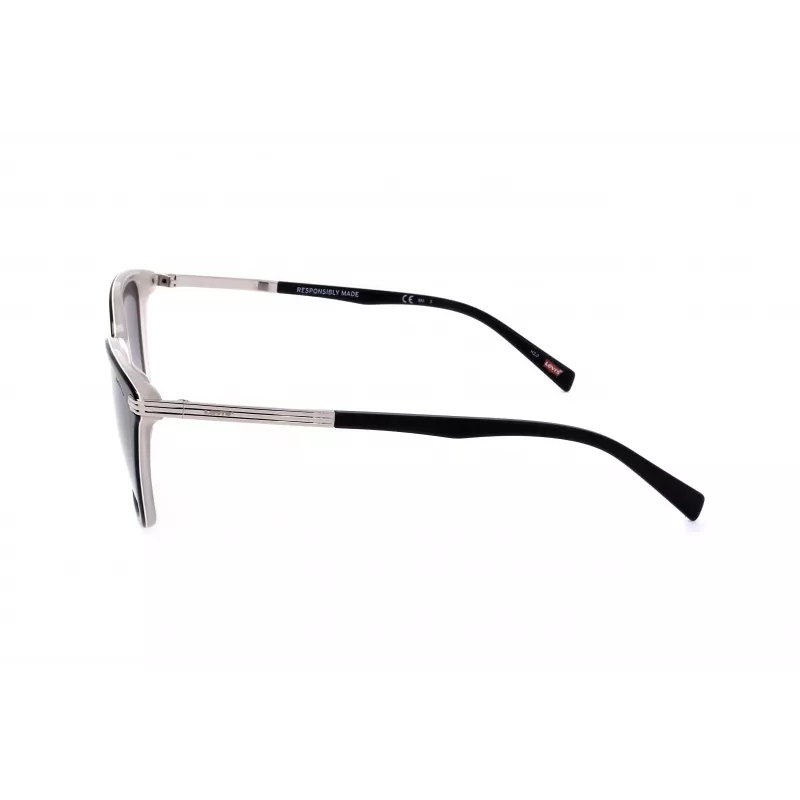 LEVI'S LV-5017-S-80S Sieviešu saulesbrilles, kvadrātveida, pelēkas lēcas, 55 mm