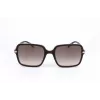 LEVI'S LV-5018-S-MS5 Sieviešu taisnstūra saulesbrilles - Havana/Bruņurupuča acetāta rāmis, Brūnas polikarbonāta lēcas, UV400 aizsardzība, 54/20/145 mm
