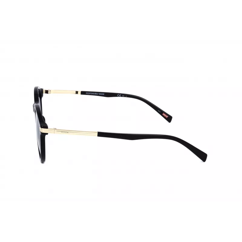 LEVI'S LV-5021-S-807 Sieviešu kvadrātveida saulesbrilles Melna/Pelēka 51mm