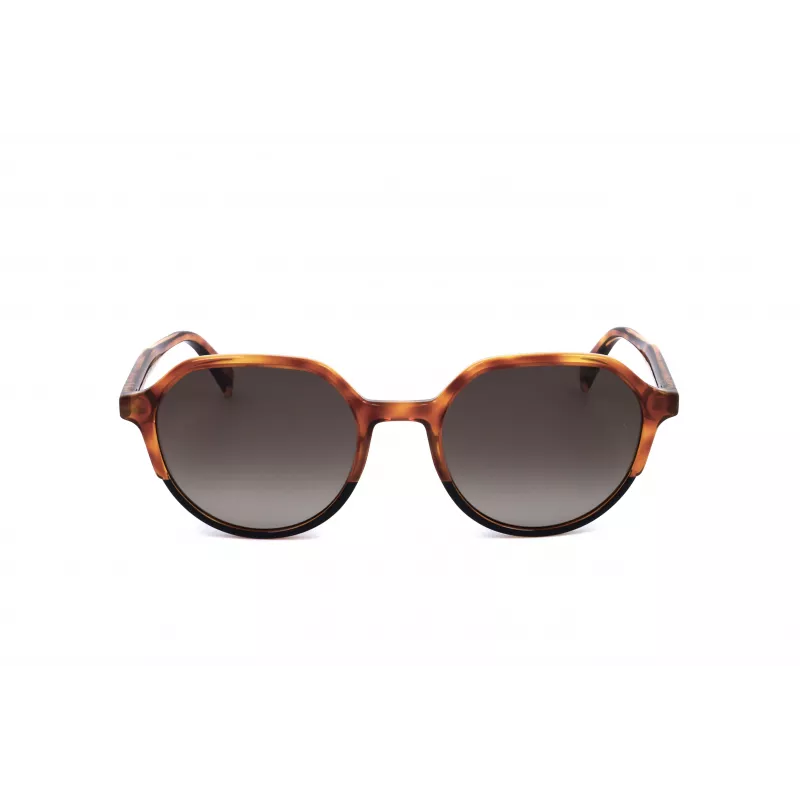 LEVI'S LV-5023-S-581 Unisex saulesbrilles, Havana acetāta rāmis, pelēkas polikarbonāta lēcas, 54 mm