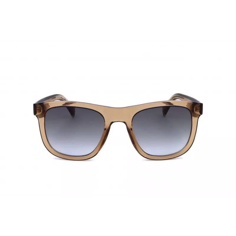 LEVI'S LV1023S09GB Unisex saulesbrilles - Matēts melns rāmis, pelēkas lēcas, 53 mm