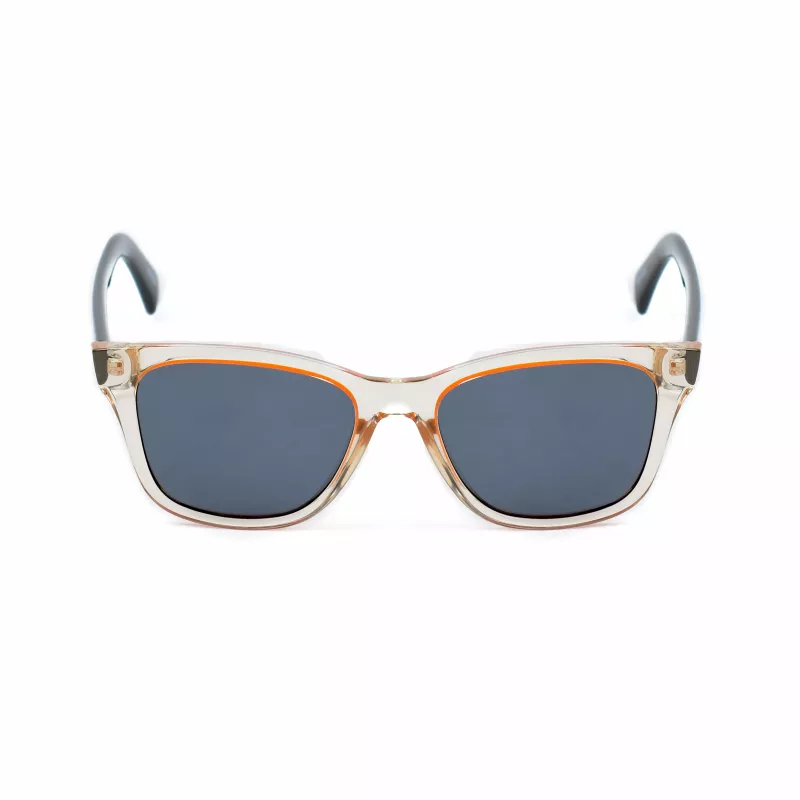 LEVIS LV1002S40GF3I Unisex Saulesbrilles - Melns Rāmis, Pelēkas Lēcas, 53mm
