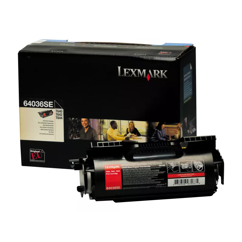 Lexmark 64036SE Tonera kasetne melna - T640, T642, T644