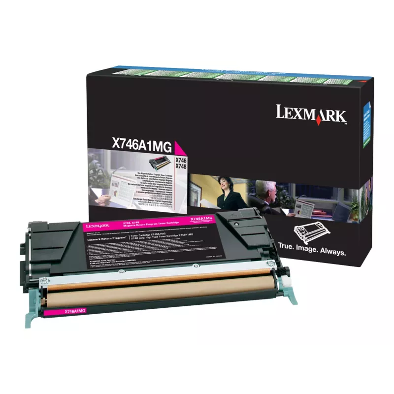 Lexmark X746A1MG Original Tonera kasetne Magenta priekš X746de, X748de, X748de LDS, X748de Statoil, X748dte