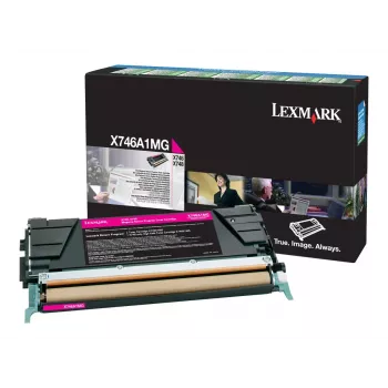 Lexmark X746A1MG Original Tonera kasetne Magenta priekš X746de, X748de, X748de LDS, X748de Statoil, X748dte