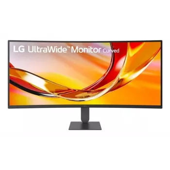 LG 34U620B-B 34 collu UltraWide WQHD VA izliekts spēļu monitors, 3440x1440, 144Hz, 5ms, HDR10, FreeSync Premium, 2x HDMI, DisplayPort, melns