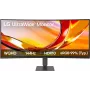 LG 34U620B-B 34 collu UltraWide WQHD VA izliekts spēļu monitors, 3440x1440, 144Hz, 5ms, HDR10, FreeSync Premium, 2x HDMI, DisplayPort, melns