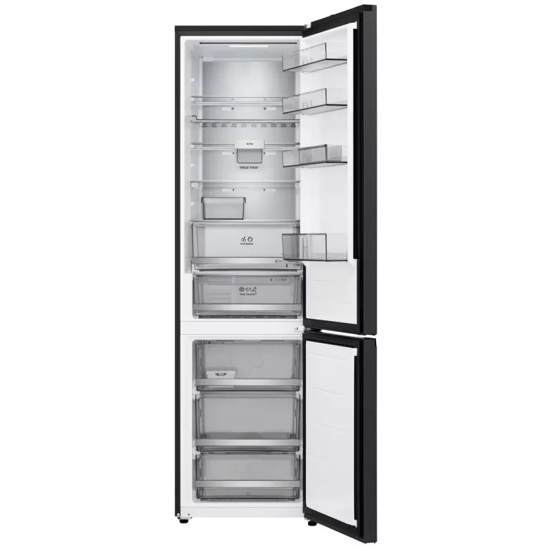 LG GBBS726BEV Brīvi stāvošs ledusskapis-saldētājs ar Total No Frost, 384 L, Matēti melns, Energoklase C, Inverter Linear kompresors, Wi-Fi