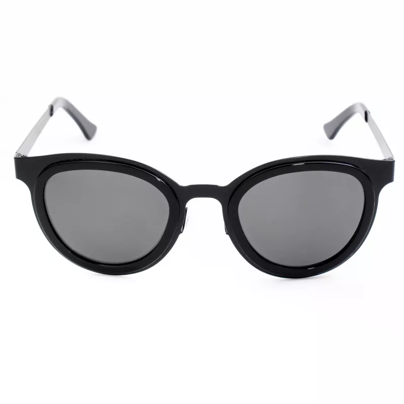 LGR FELI-BLACK01 Unisex saulesbrilles - melns rāmis, tumši pelēkas lēcas, 47/24/145 mm