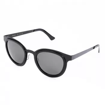 LGR FELI-BLACK01 Unisex saulesbrilles - melns rāmis, tumši pelēkas lēcas, 47/24/145 mm