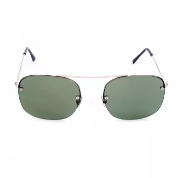 LGR Maasa Saulesbrilles Melnas - Taisnstūra Acetāta Rāmis ar Pelēkām Minerālstikla Lēcām - 54/18/145 mm