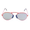 LGR Unisex Agadir Saulesbrilles Sarkanās Lēcas Melns Rāmis 54/20/145 mm