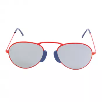 LGR Unisex Agadir Saulesbrilles Sarkanās Lēcas Melns Rāmis 54/20/145 mm