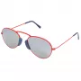 LGR Unisex Agadir Saulesbrilles Sarkanās Lēcas Melns Rāmis 54/20/145 mm