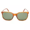 LGR Unisex Springhavan02 Saulesbrilles - Havana Acetāta Rāmis, Zaļas Minerālā Stikla Lēcas, 50/19/145 mm
