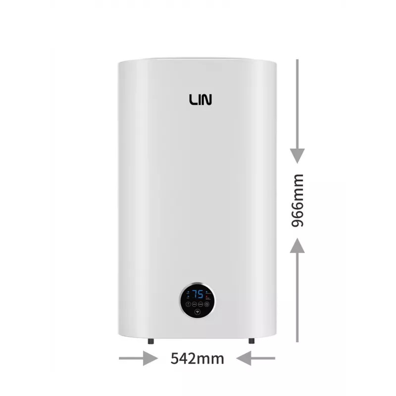 LI- LIFVD1SMWH 80L Universāls balts elektriskais ūdens sildītājs ar Wi-Fi