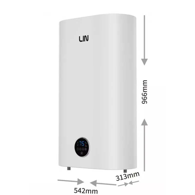 LI- LIFVD1SMWH 80L Universāls balts elektriskais ūdens sildītājs ar Wi-Fi