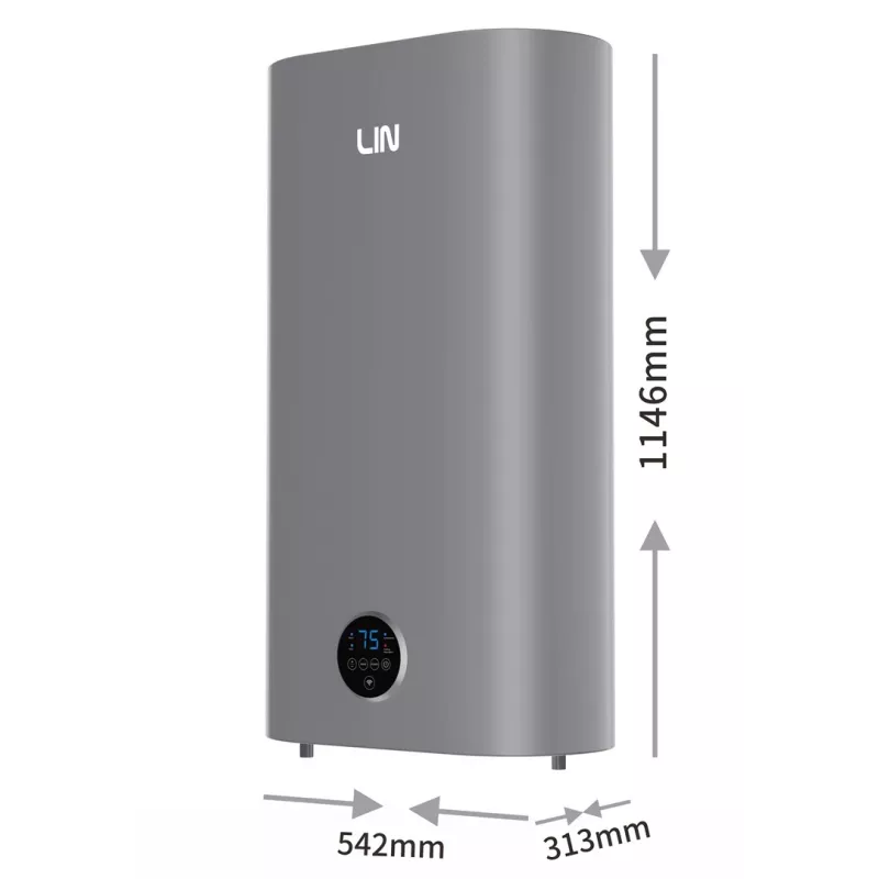 LI- LIN LIFVD1SMGY 100L UNIVERSAL Elektriskais ūdens sildītājs, Pelēks, Wi-Fi