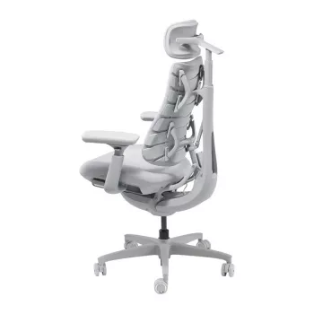 LiberNovo Omni Dynamic ergonomiskais biroja krēsls, pelēks, sieta, 45 cm sēdekļa augstums, 3D regulējami roku balsti, 120 kg ietilpība