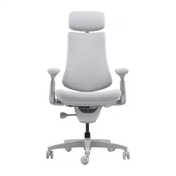 LiberNovo Omni Dynamic ergonomiskais biroja krēsls, pelēks, sieta, 45 cm sēdekļa augstums, 3D regulējami roku balsti, 120 kg ietilpība