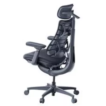 LiberNovo Omni ergonomisks biroja krēsls ar aktīvu atzveltni un masāžas funkciju, melns