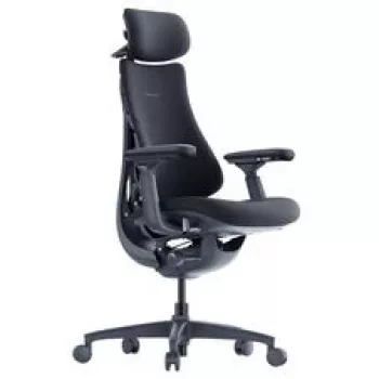 LiberNovo Omni ergonomisks biroja krēsls ar aktīvu atzveltni un masāžas funkciju, melns
